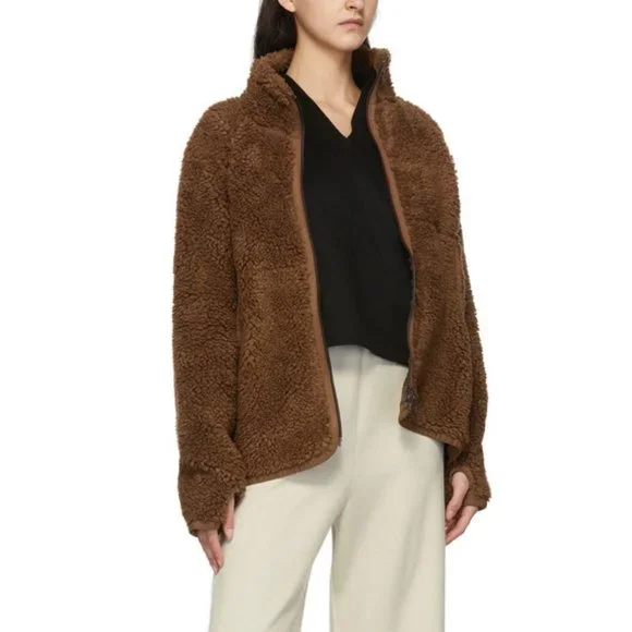 STUDIO NICHOLSON ZIP SHERPA TEDDY FLEECE - Picture 2 of 5